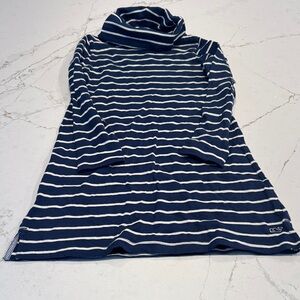 Vineyard Vines Striped Navy and White Cowl neck Dress